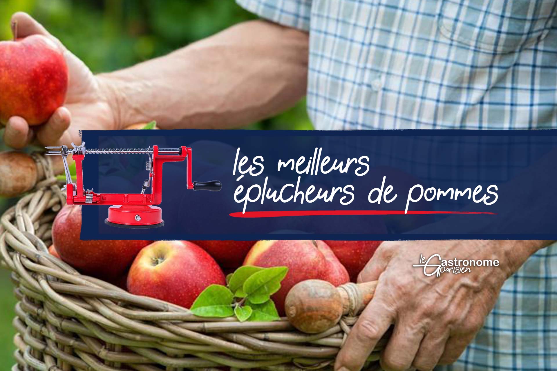 Pèle / Epluche pommes manuel à manivelle et ventouses - Pèle fruit - Louis  Tellier