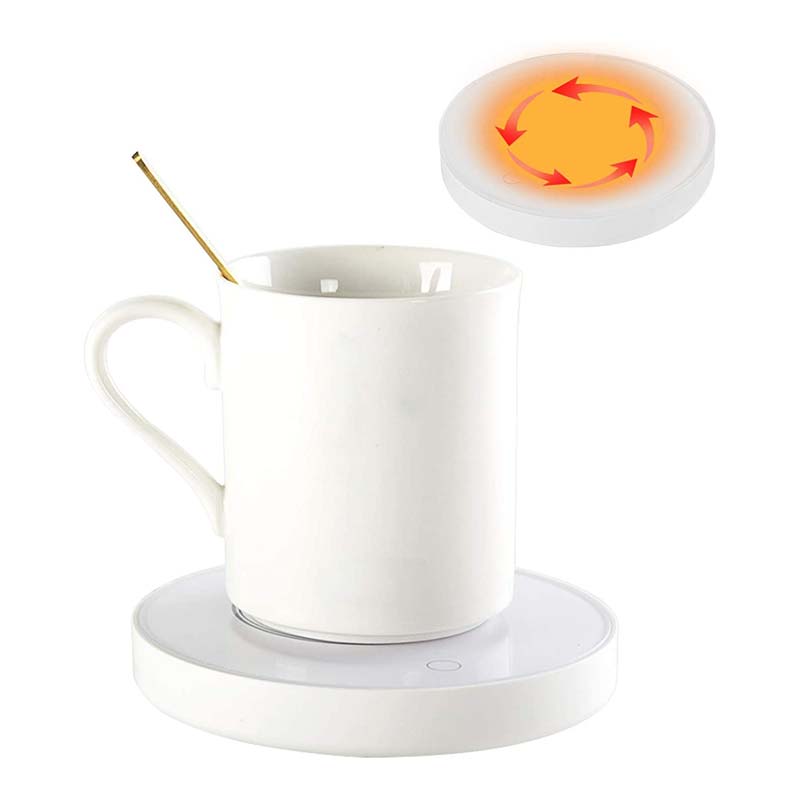 Lurrose Chauffe-tasse à café avec chargeur USB Chauffe-boisson Vert Pour bougie Thermostat électrique Cadeau de Noël ou d'anniversaire Pour boisson 