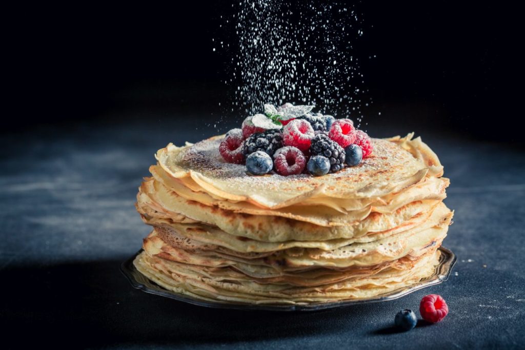 Crêpes prêtes à être déguster