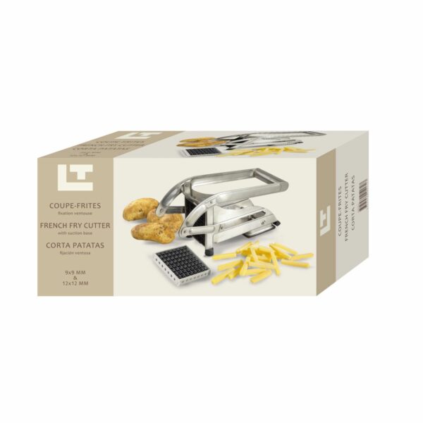 Coupe-frites Tellier en inox avec 2 grilles
