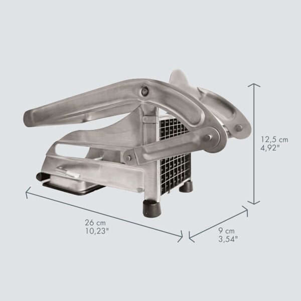 Coupe-frites Tellier en inox avec 2 grilles