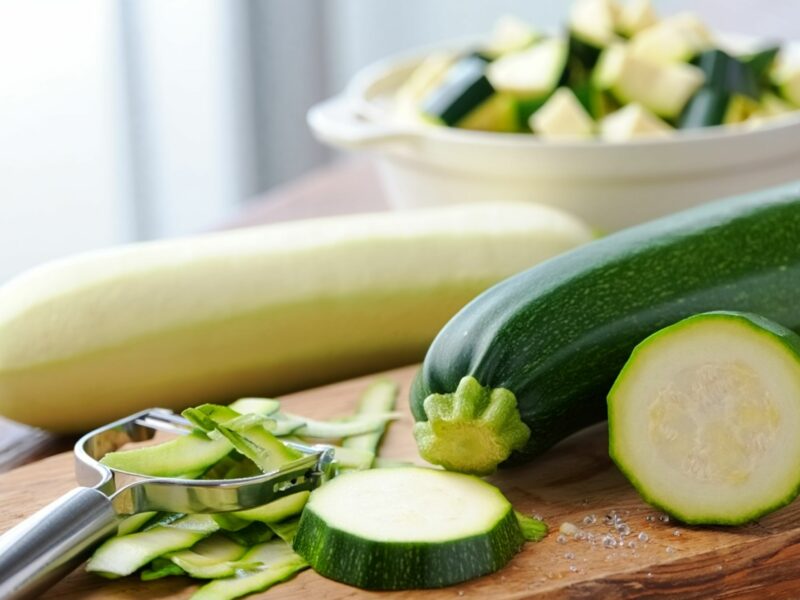Courgette épluchée